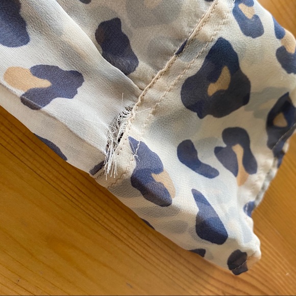 Mudd Sheer Cheetah Print Blouse - Picture 12 of 16